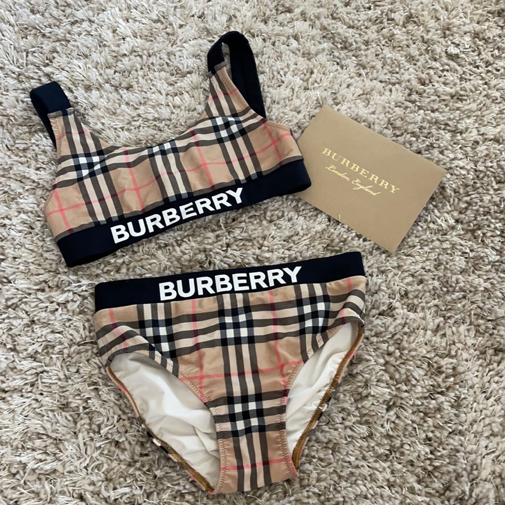 The CUTEST girls bikini size 10Y by BURBERRY